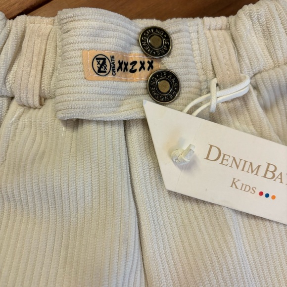 Denim Bay Kids Corduroy Pants with Elastic Waistband, Cream, Size 4, NWT - Picture 5 of 8